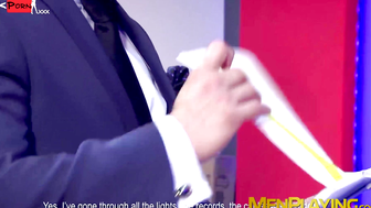 Sexy Robbie Rojo ass fucked hardcore by classy suit stallion