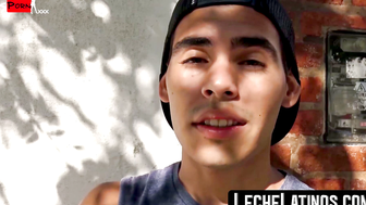 LecheLatinos.com - Latino's wild pickup sex ends with a raw fuck and a jizz-covered f