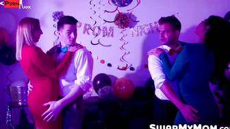 Kinky Stepmoms Daisie Belle and Nina Dolci Seduce Their Stepsons with Extreme Affection