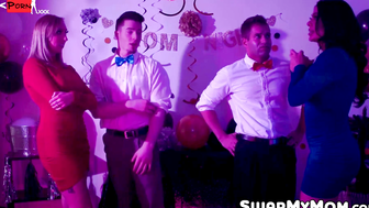 Kinky Stepmoms Daisie Belle and Nina Dolci Seduce Their Stepsons with Extreme Affection