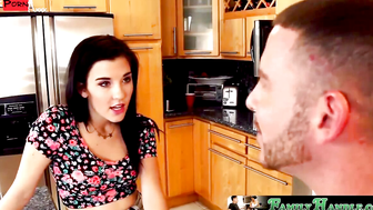 FamilyHandle.com - Slutty Anya and Jenna share their horny step brother's huge dick