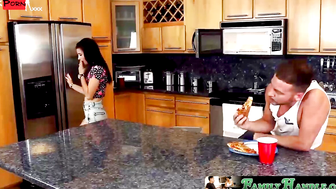 FamilyHandle.com - Slutty Anya and Jenna share their horny step brother's huge dick