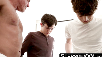StepsonXXX.com - Zayne Bright and Dakota Lovell teased by stepdad Dale Savage