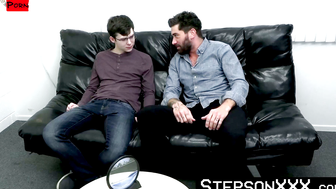 StepsonXXX.com - Inked step uncle Chris Damned explored Dakota Lovell asshole