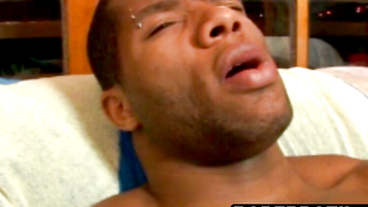 BareBrazil.com - Gabriel Black latino Gabriel strokes his thick cock squirting hard