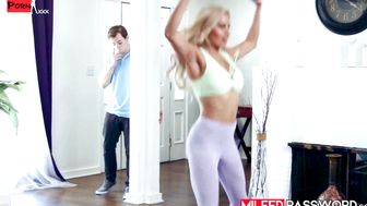 Cock thrusting training is part of my workout session with the big boobed Caitlin Bel