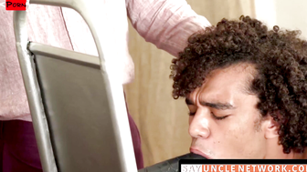 SayUncleNetwork.com - Ebony man's toy play leads to a raw barebacking of a cute gay