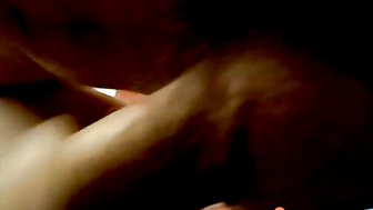 Thug pleases his cock with the help of nice flashlight