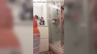Spy Webcam.Chubby Red Haired before and after shower