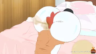 Huge Butt Woman Farts with 2 Men