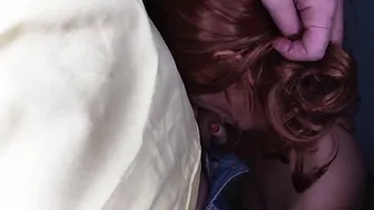 Milf washed the floor into thongs and stepson fellatio