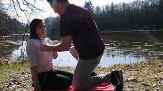 First oral sex - Desire at the lake
