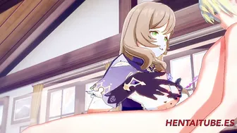 Genshin Impact Anime - Lisa Sex into her House two-three