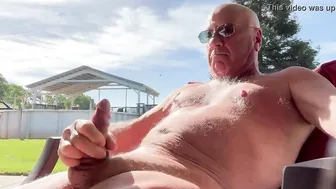 Masturbating outdoors
