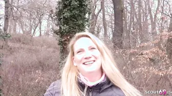 GERMAN SCOUT - CURVY BBW cougar SABRINA PICKUP AND HARD STREET CASTING