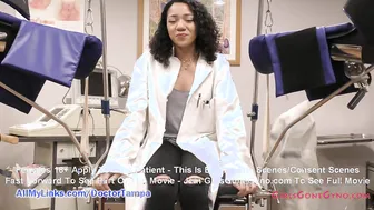 Shy Mixed Beauty Yasmine Woods Gyno Exam Captured On Concealed Cameras by
