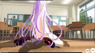 3D ANIME Shimakaze Ejaculates into the Booty