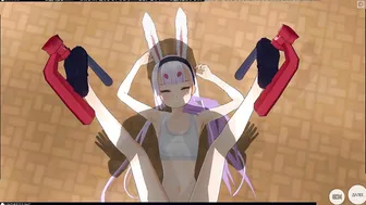 3D ANIMATED Shimakaze Ejaculates inside her Snatch