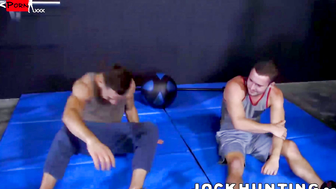 Big dick hunks barebacking and hammering in car garage