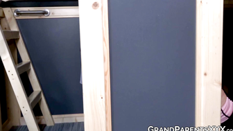 Grandma and busty teen fucked in foursome by older men