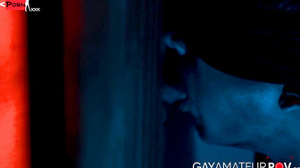 Muscular Tony D Angelo hard banged blindfolded Rocky Vallarta in the shadow