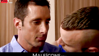 MaleIcons.com - Muscled Jessie loves to suck Nick's big and hard dick with passion an