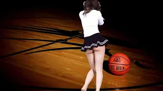 Dark Haired goddess striptease dance
