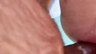 BBW skank double penetrated with dick and vibe