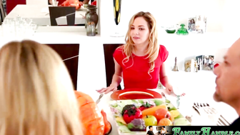 Thanksgiving Nights Stepsister Surprise - Angel Small's Sensual Seduction