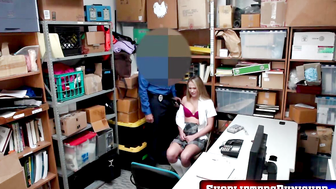 ShopliftersPunished.com - Hot blonde Alyssa Cole pussy stuffed hard by thick dick pou