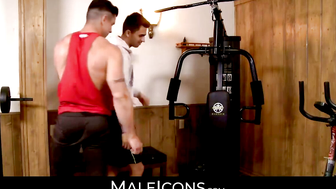 Sweat Soaked Seduction Trenton Defiles Ludo in a Brawn Throes Climax