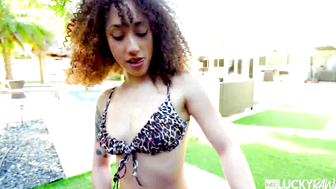 Curly Hair Tiny Latina Kira Perez Cant Stop Cumming