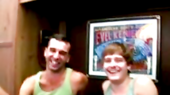 After a twink blowjob comes a really nice doggy style shag