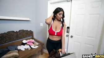 Bro Fucks His Big Tit Housekeeper