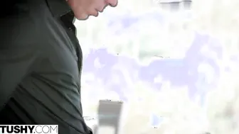 Pounded anal adorable chick business deal