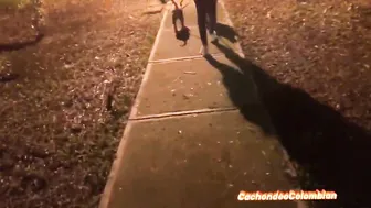 I meet a women inside the park and invite her