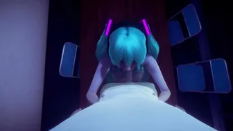 point of view Hatsune Miku wants your Penis after Concert (3D PORN 60 FPS)