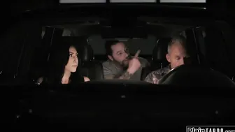 2 mature men lure teenie in fucking them