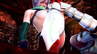 SINON AND ASUNA THREE-WAY INTO TORTURE ROOM | 3D CARTOON SAO /