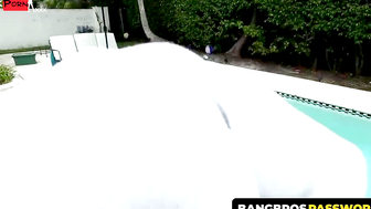 BangbrosPassword.com - Sweet teen slut with a nice body gets stuffed hard outdoors