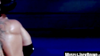 MuscleJockBound.com - Wrestler's dominance over lover with his massive cock in an int