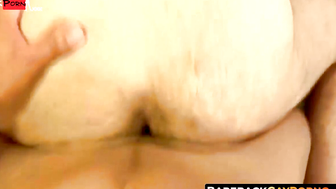 BarebackGayPorno.com - Hairy Brandon Atkins spreads wide for Carlos Romero's massive