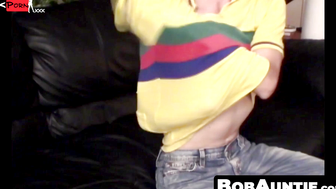 BobAuntie.com - Young dreadlocks fan toys and strokes his throbbing cock vigorously