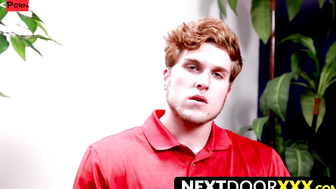 NextDoorXXX.com - Cute twink strokes his hard cock in a solo masturbation scene