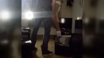 Crazy sex inside the front room