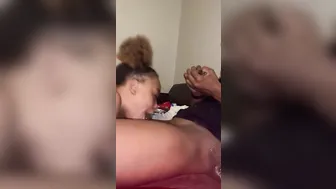 Lightskin Gobbles Stepbro bbc while he Rolled his Blunt
