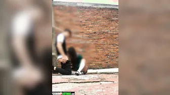 Outdoors Exotic Dancer Fucked Hard in Public by Handsome Latin Stud