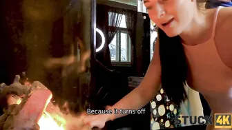 STUCK4K. Cleaning the Fireplace Leads to gets Trapped for a Goddess Goddess