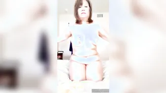 Old BBW Woman Bushy Twat Hooters Pee on my Hand