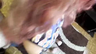 cougar washed the floor. son saw and fuck her inside anal